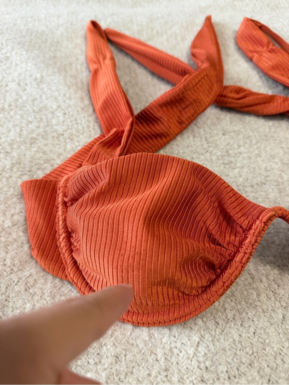 Bydee Rust Ribbed Underwire Bikini Set - Picture 8 of 15